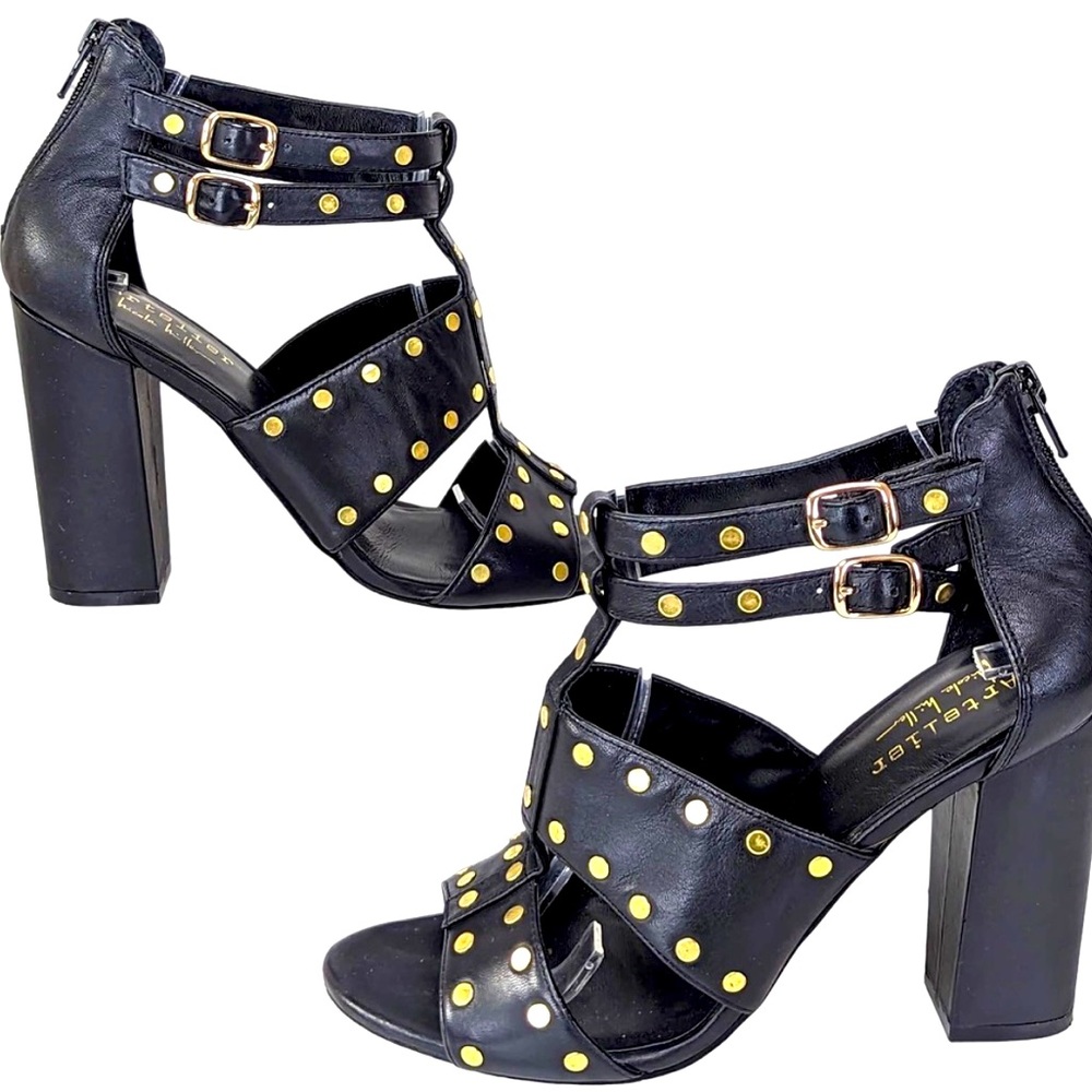 Nicole Miller Artelier Caged Sandals, Never Worn, Sz 8.5